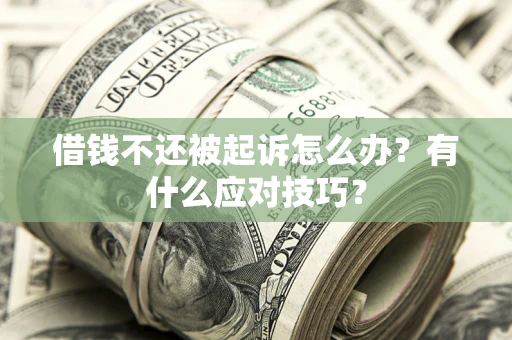 武汉借钱不还被起诉怎么办？有什么应对技巧？